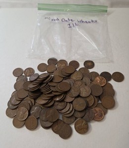 1 pound of Mixed Date Wheat Pennies