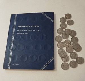 1 partial book of Nickels from 1930 on up and extra nickels