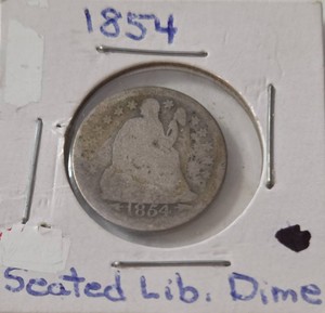 1854 Seated Silver Liberty Dime&nbsp