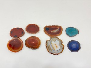 Lot of 8 Agate Coasters and Cross Sections