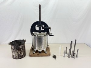 Antique Cast Iron&nbsp8 Qt Chop-Rite Sausage Stuffer Fruit Press