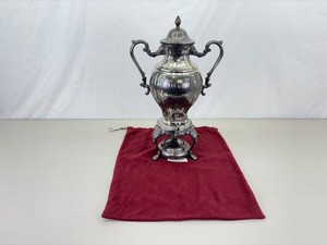 Large Silver Plate 1800s Samovar