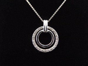 .925 Sterling Silver Diamond Accented Pendant Necklace