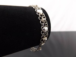 .925 Sterling Silver Heart Bracelet