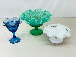 Lot of Vintage Fenton Compotes