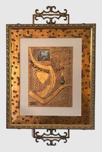 LR - Abstract Textured Mixed Media Wall Art