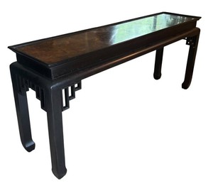 LR - Console Table - Vintage Ethan Allen Chinoiserie