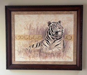 K - Original Bengal Tiger Painting by Pettura