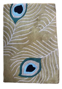 BR1 - Peacock Feather Designed Rug by Horizon