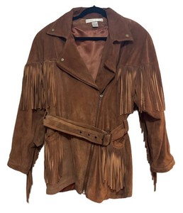 BR1 - Vintage Fringed Coat by The Limited Size Medium
