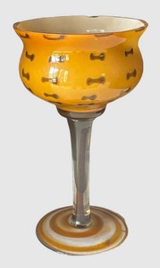 K - Art Glass Compote Dish