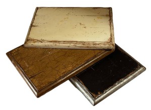 LR - Trio of Vintage Wooden Display Bases