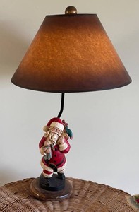 U - Vintage Santa Claus Figural Table Lamp