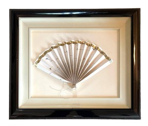 LR - Shadowbox Framed Fan Wall Decor