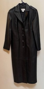 BR1 - Newport News Black Leather Jacket - Womens Size 10