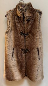 BR1 - Faux Fur Vest With Toggle Closures
