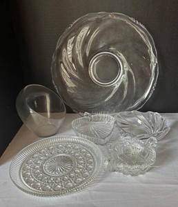 BR1 - Crystal & Clear Glass Servingware Assortment
