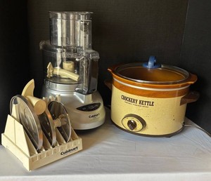 K - Cuisinart Prep 7 Food Processor and Crockery Kettle Crock Pot