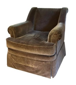 LLR - Upholstered Armchair - Henredon Corduroy