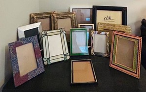 LLR - Picture Frame Mixed Lot - Decorative, Stained Glass & Assorted Sizes