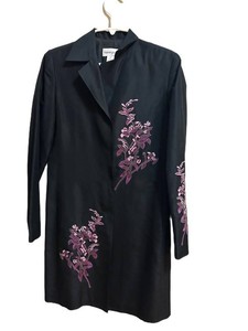 LLR - Silk Embroidered Duster & Pants Set - Bloomingdales Size 10