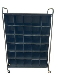 LLR - Shoe Organizer Rolling Storage Rack 30 Compartments