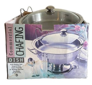 G - Commercial Chafing Dish - 4qt Stainless Steel Buffet Server
