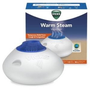 Vicks Warm Steam Vaporizer Humidifier with Night Light - 1.5gal - 600 sq ft - White