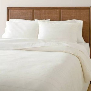 3pc King Fine Stripe Duvet & Sham Set Taupe Cream