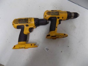 2 - Dewalt � Drills, 18 volts - No Batteries