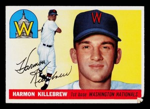 Harmon Killebrew RC 1955 Topps #124 Vintage Rookie Baseball Card