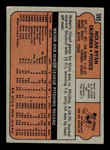 Nolan Ryan 1972 Topps #595 Vintage Baseball Card