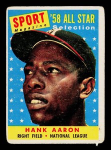 Hank Aaron 1958 Topps #488 Vintage Baseball Card