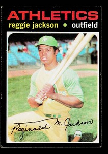 Reggie Jackson 1971 Topps #20 Vintage Baseball Card