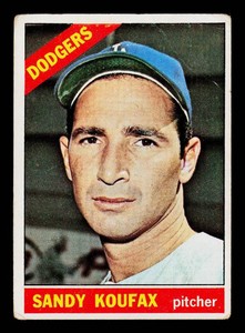 Sandy Koufax 1966 Topps #100 Vintage Baseball Card