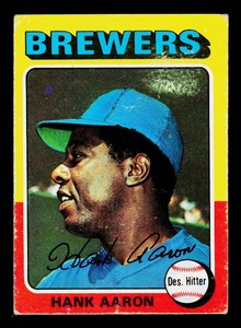 Hank Aaron 1975 Topps #660 Vintage Baseball Card