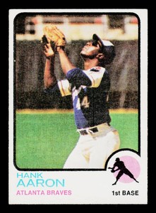Hank Aaron 1973 Topps #100 Vintage Baseball Card