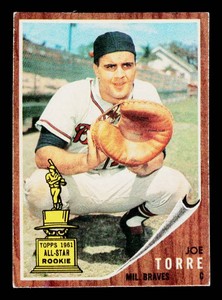 Joe Torre RC 1962 Topps #218 Vintage Rookie Baseball Card