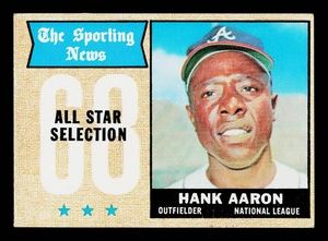 Hank Aaron 1968 Topps #370 Vintage Baseball Card