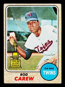 Rod Carew Rookie Cup 1968 Topps #80 Vintage Minnesota Twins Baseball Card