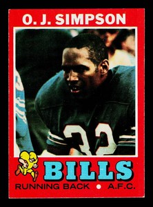 OJ Simpson 2nd Year 1971 Topps #260 Vintage Football Card