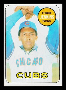 Fergie Jenkins High # 1969 Topps #640 Vintage Baseball Card - Nice Shape
