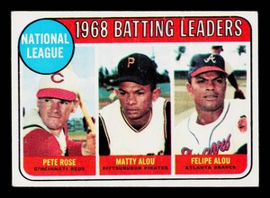 Pete Rose 1969 Topps NL Batting Leaders #2 Vintage Baseball Card
