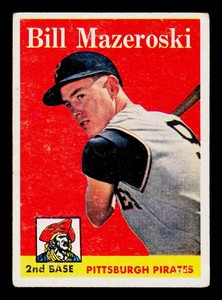 Bill Mazeroski 1958 Topps #238 Vintage Baseball Card