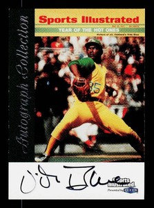 Vida Blue Auto 1999 Fleer Sports Illustrated Greats of the Game Autograph Collection Baseball Card
