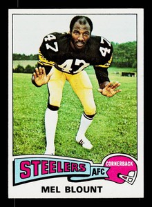 Mel Blount RC 1975 Topps #12 Vintage Pittsburgh Steelers Rookie Footbal Card