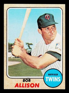 Bob Allison 1968 Topps #335 Vintage Minnesota Twins Baseball Card