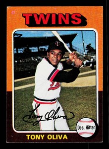 Tony Oliva 1975 Topps #325 Vintage Minnesota Twins Baseball Card