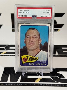 Mel Nelson PSA Graded 8 NM-MT 1965 Topps #564 Vintage Minnesota Twins Baseball Card