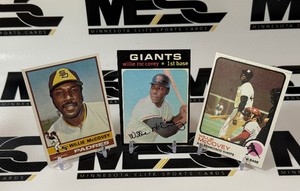 Willie McCovey 3-Card Lot 1971, 1973, 1976 Topps Vintage Baseball Cards